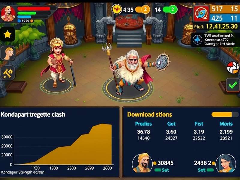 Kondapur Strength Clash download statistics chart showing growth in Indian market